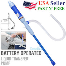 Battery Powered Electric Fuel Transfer Siphon Pump Gas Oil Water Liquid ... - $31.99