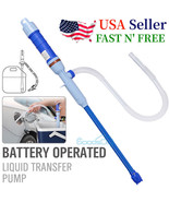 Battery Powered Electric Fuel Transfer Siphon Pump Gas Oil Water Liquid ... - $31.99