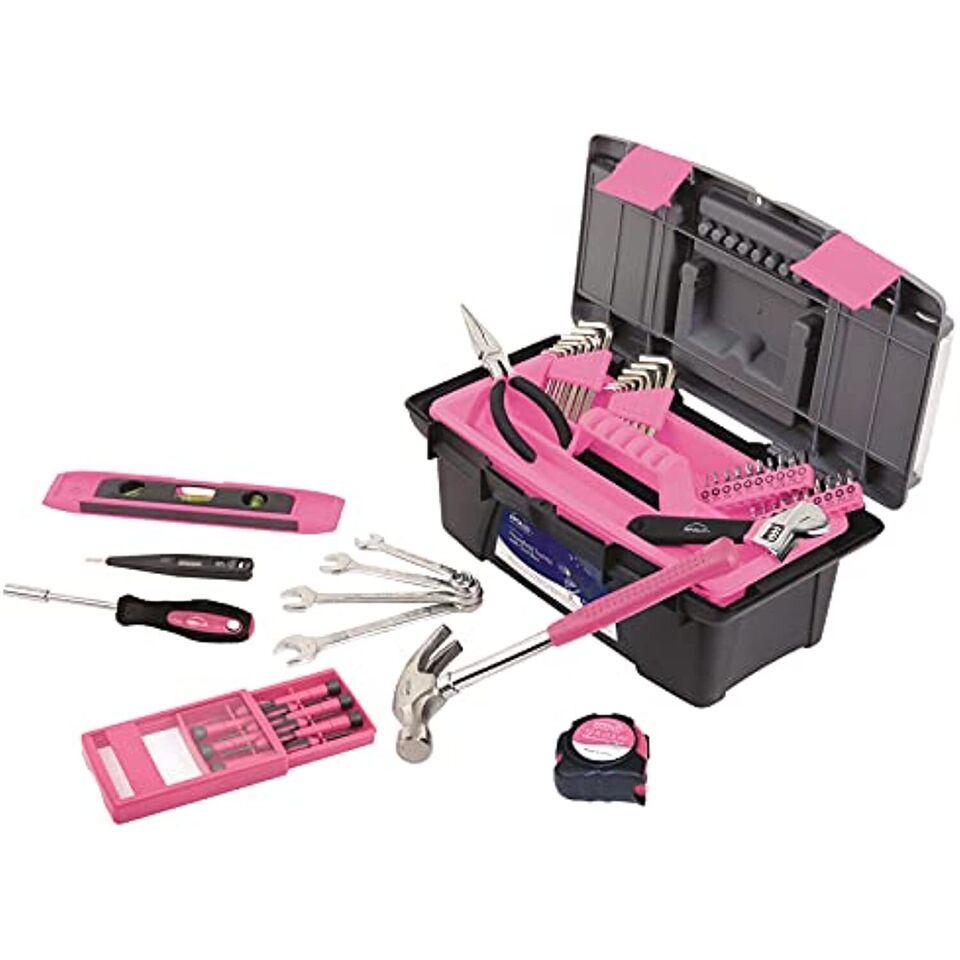 HSHLD TOOL KIT PINK 53PC - $58.64