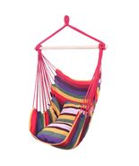 Hammock Chair Hanging Rope Swing w/ Soft Pillows Outdoor Yard Garden Por... - $30.68+