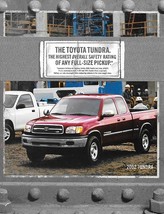 2002 Toyota TUNDRA sales brochure catalog 02 SR5 Limited - $8.00