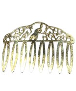 1928 Filigree  Hair Comb Gold Tone - $36.18 CAD