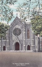 Joplin Missouri MO St. Peter&#39;s Catholic Church Postcard D22 - £2.34 GBP