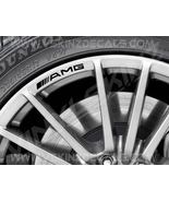 Mercedes AMG Logo Wheel Rim Decals Kit Stickers Premium Quality 5 Colors... - £8.63 GBP