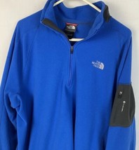 The North Face Fleece Sweater 1/4 Zip Pullover Lightweight Blue Men’s XL - £27.40 GBP