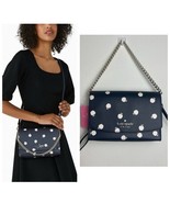 NEW Kate Spade Apple Carson Orchard Convertible Crossbody Bag Navy Leather - $135.33