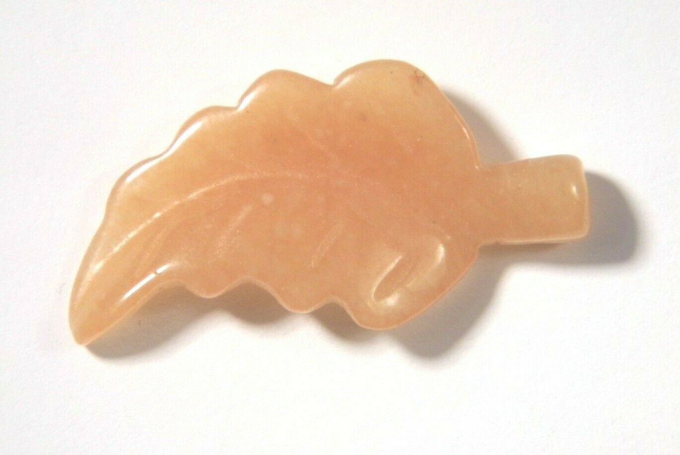 12.57Ct Min. 32x16x4mm Carnelian Leaf Cut Bead for Wire Wrapping/Jewelry... - $1.39
