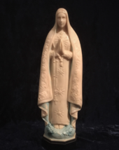 Antique Our Lady Of Fatima Rosary Case Statue - $16.00