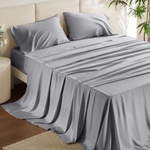 Bedsure Queen Sheets, Rayon Derived from Bamboo, Queen Sheet - £70.55 GBP