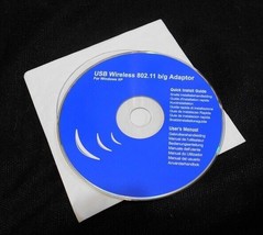 USB Wireless 802.11 b/gAdaptor for Windows XP, Computer CD Software - £3.92 GBP