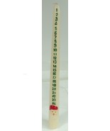 25 Day Countdown to Christmas Advent Taper Candle - 10&quot; Tall - Unlit - £7.80 GBP