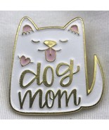 Dog Mom Pin Doggy Mommy Metal Gold Tone Enamel Pinback - $9.95