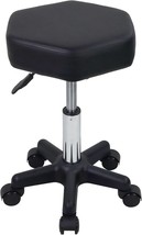 FURWOO Hexagon Rolling Stool Height Adjustable Stool with Wheels for Spa... - $911.02 MXN