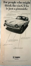 Triumph 69 GT Magazine Advertising Print Ad Art 1969 - £3.21 GBP