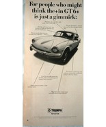 Triumph 69 GT Magazine Advertising Print Ad Art 1969 - €3,44 EUR