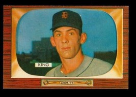 Vintage 1955 Baseball Card Bowman #132 Charles King Outfield Detroit Tigers - £6.61 GBP
