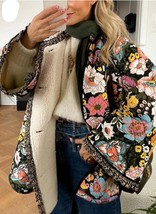 Limóne Floral Quilted Jacket Black - $31.00