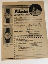 vintage Elvis Presley Wristwatches Order Form Print Ad Advertisement 1970s pa1 - £6.22 GBP
