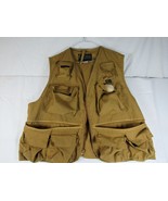 Vtg Columbia Sportswear Fly Fishing Vest Adult Sz XL Cargo Pockets - €19,37 EUR
