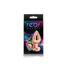 Rear Assets Rose Gold Heart Medium Rainbow - $14.90