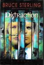 DISTRACTION (1998) Bruce Sterling - Bantam HC 1st - Dystopian Science Fiction - £6.82 GBP