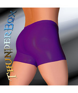 ThunderBox Faux Latex PLUM Gladiator Shorts S-M-L-XL - $565.86 MXN