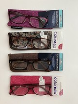 LOT OF 4 FOSTER GRANT  READING GLASSES +2.75 NEW WITH CASE - $20.82