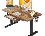 Standing Desk With Keyboard Tray, 40  24 Inches Electric Height Adjustab... - £212.37 GBP