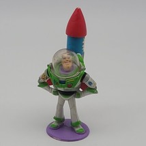 Disney Pixar Toy Story BUZZ LIGHTYEAR with ROCKET 2001 figure Toy Cake T... - $14.17