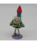 Disney Pixar Toy Story BUZZ LIGHTYEAR with ROCKET 2001 figure Toy Cake T... - £11.15 GBP