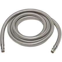 Everbilt 1/4&quot; x 1/4&quot; x 10&#39; Stainless Steel Ice Maker Supply Line 1001 290 307 - £7.11 GBP