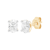 Dewberry 1.40 Ct Oval Lab Grown Diamond Solitaire Earring 14K Yellow Gold Women - £724.88 GBP