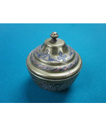MIDDLE EASTERN COVERED BRASS BOWL CLOISONNE STYLE DECOR 4 X 3 1/2&quot; [*CLOI] - €64,20 EUR