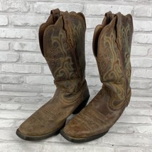 Justin L2552 Sorrel Stampede Western Boot Brown Distressed Leather Size ... - £40.59 GBP