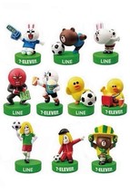 7-Eleven x Line Friends 2014 World Cup Figure Stamp Set Of 10 Hong Kong Edition - £36.60 GBP