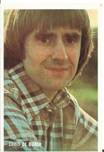 ⭕VTG card pocket calendar 1986 CHRIS DE BURGH Portugal group music singer - $73.65 MXN