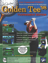 Golden Tee 98 Tournament Edition Arcade FLYER Original 1998 Video Game Art Promo - £12.61 GBP