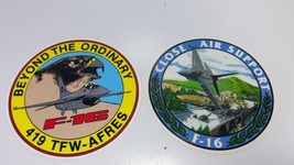 F-16 419 TFW-AFRES Beyond The Ordinary &amp; Close Air Support 4” Sticker Lot - $7.99