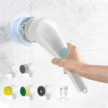 Five in One Multifunctional Electric Cleaning Brush for Bathroom Washing  - £19.03 GBP
