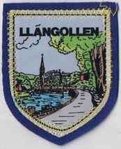 Wales Patch Badge LLangollen Handpainted Handpainted Felt Backing 2.5&quot; x 3&quot; - $11.87