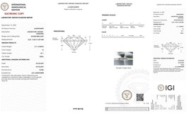 Lab Grown 2.11 Ct Round Cut G Color VS1 Clarity STONE IGI Certified CVD ... - $475.00