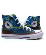 Starry Night Vincent van Gogh Converse, Hi Tops, Custom Converse, Sneakers - £78.21 GBP+