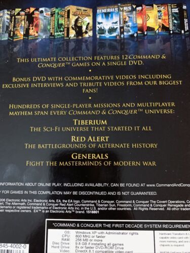 Command And Conquer The First Decade PC CD Rom Computer Game Item image 4