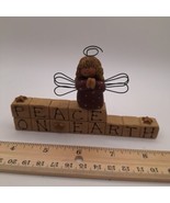 Blossom Bucket Suzi Skoglund &quot;Peace On Earth&quot; Angel On Blocks Resin Figu... - $18.39 CAD