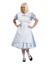 Women&#39;s Alice in Wonderland Dress Theater Costume Large Light Blue - £157.31 GBP