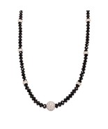 Diamond Beaded Necklace 34.15 Twc 18k Gold 16 in Certified $7,950 920472 - £2,756.19 GBP
