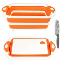 Collapsible Cutting Board, Foldable Chopping Board With Colander, Multifunctiona - £28.86 GBP