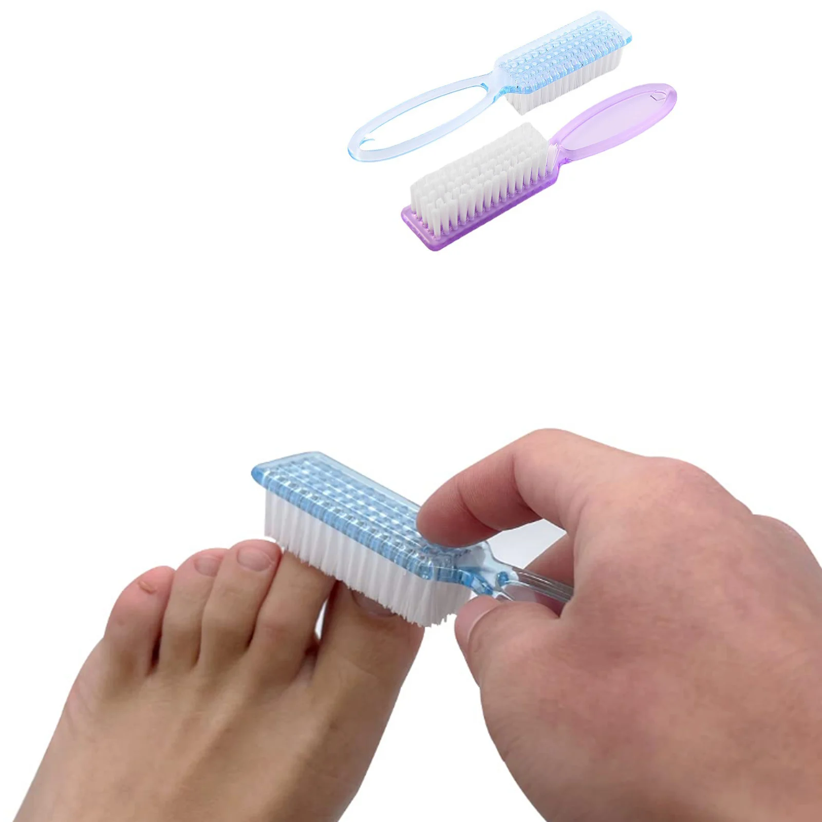 Handle Grip Nail Brush Cleaner Fingernail Scrub Hand Cleaning Brushes So... - $9.02