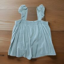 Grace &amp; Karma Flutter Sleeve Linen Blend Tank Women’s Size Medium Green B1 - $19.79