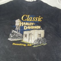 Vintage 1996 Harley Davidson Reading, PA Railroad Tshirt Mens 3XL Biker - $132.88